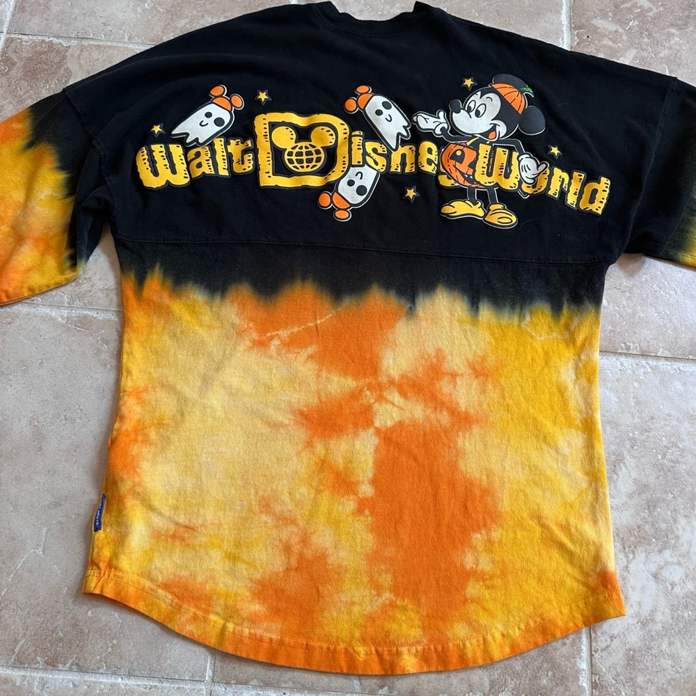 Walt Disney World Tie Dye Halloween Spirit Jersey Mickey Mouse Ghosts